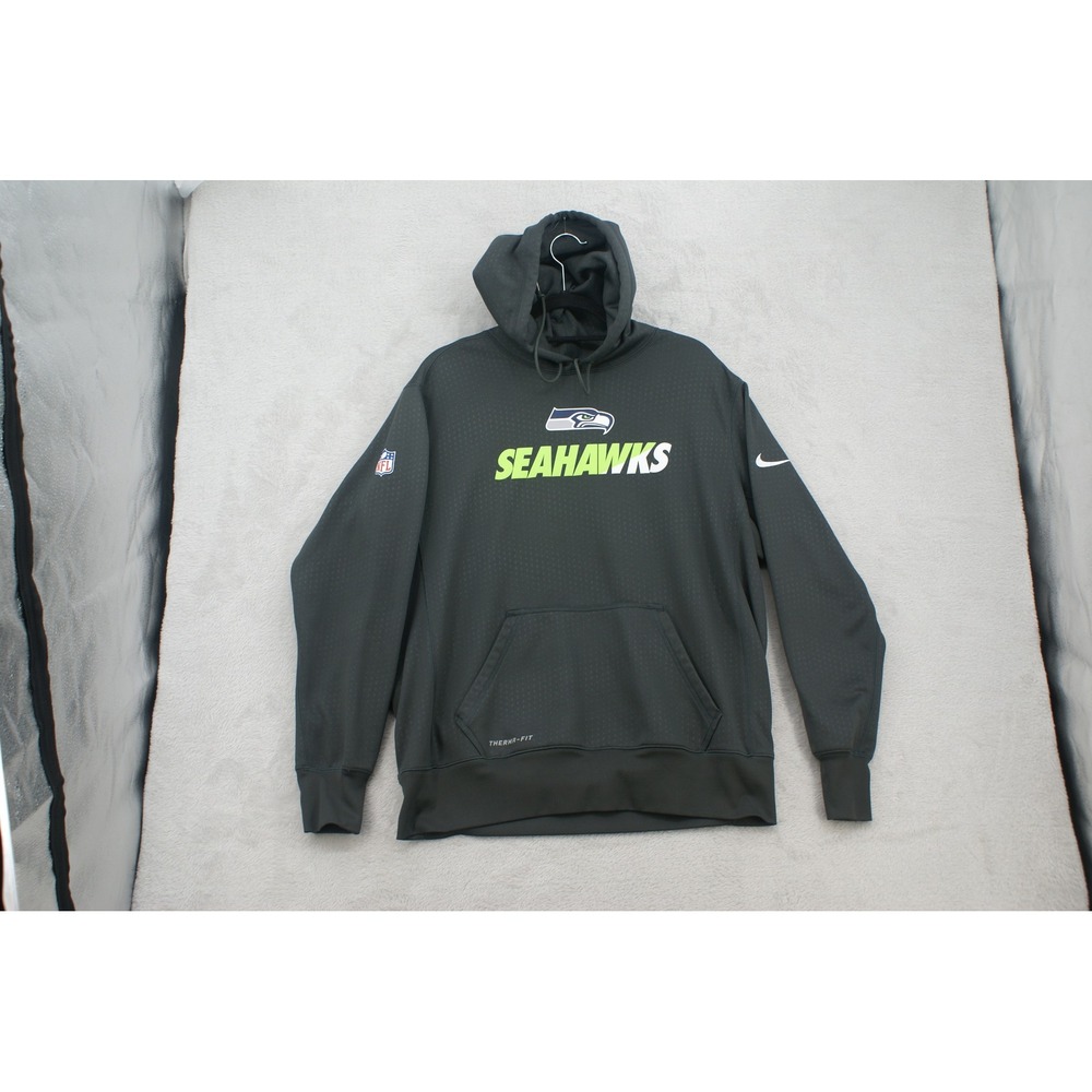 Nike Seattle Seahawks NFL On Field Therma-FIT Pullover Hoodie – Men's Large